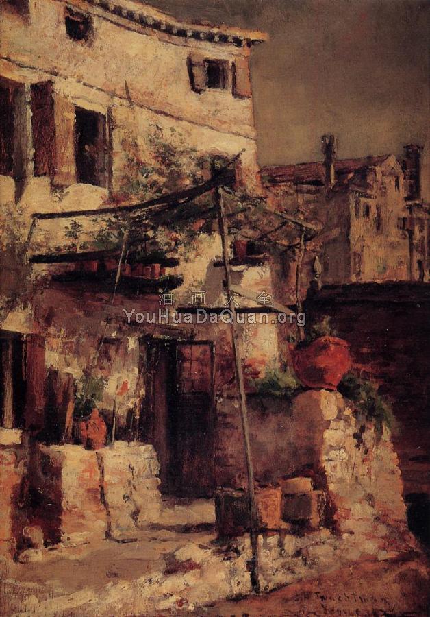 A Venetian Scene - 约翰·亨利·特瓦克特曼